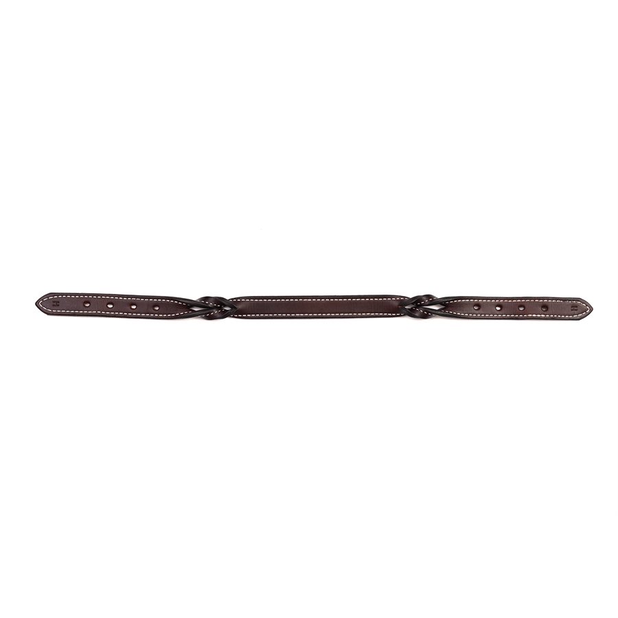 HORSE TWISTED LEATHER HAVANA CROWN PIECE
