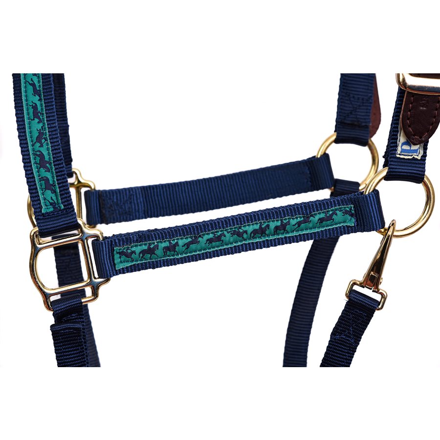 COB NAVY JUMP HORSE RIBBON SAFETY HALTER