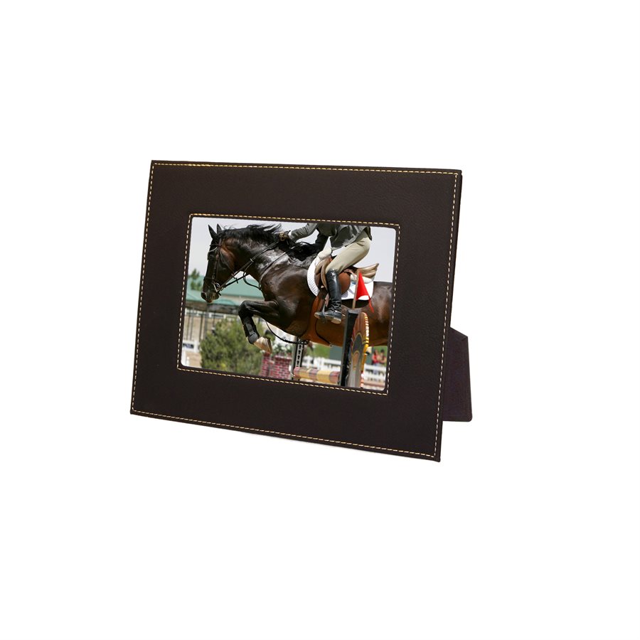 BLACK 5x7 LEATHER FRAME