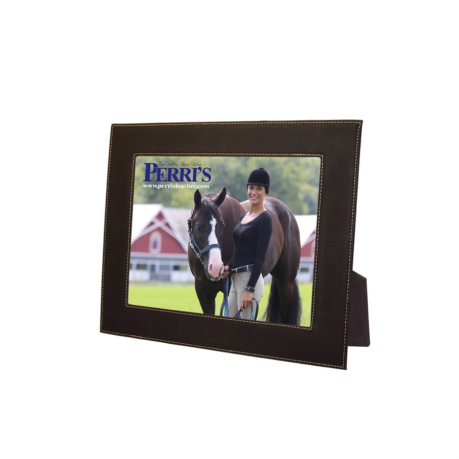 BLACK 8x10 LEATHER FRAME